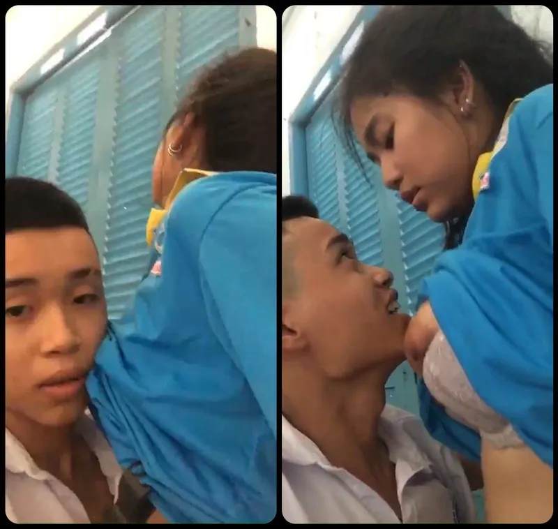 2 nữ học sinh trả bài trong lớp học